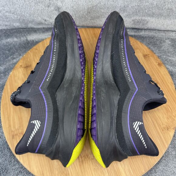 Nike Shield Run Utility Shoes Womens Size 7.5 Black Purple Yellow BQ3191-002 - Picture 7 of 11